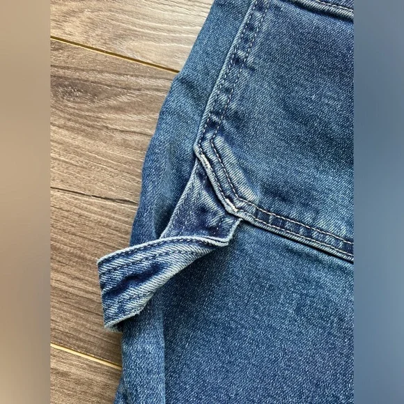 GAP ankle length carpenter high rise carpenter jeans slight acid wash - Picture 8 of 15